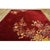 Art Deco 1930s Ruby Red Modern Floral Antique Chinese Art Deco Carpet 8'10" X 11'8" Rug For Sale - Image 3 of 9