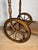 Traditional Spanish Mid-Century Wooden Bar Cart with Turned Legs and Bottle Holder For Sale - Image 3 of 12