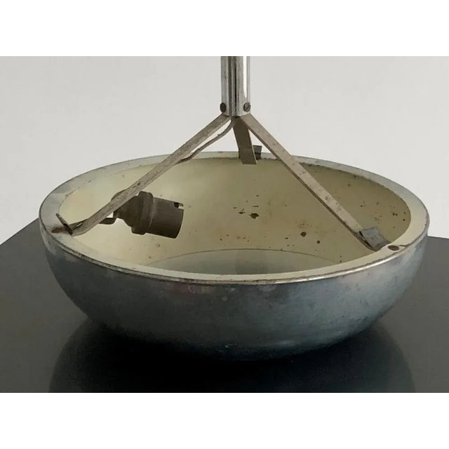 Bauhaus Bauhaus Modernist Suspension Lamp, France, 1930s For Sale - Image 3 of 7