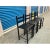country French solid oak counter stools. Stools are done in a rich satin/ebony finish. . The stools were custom made. The...