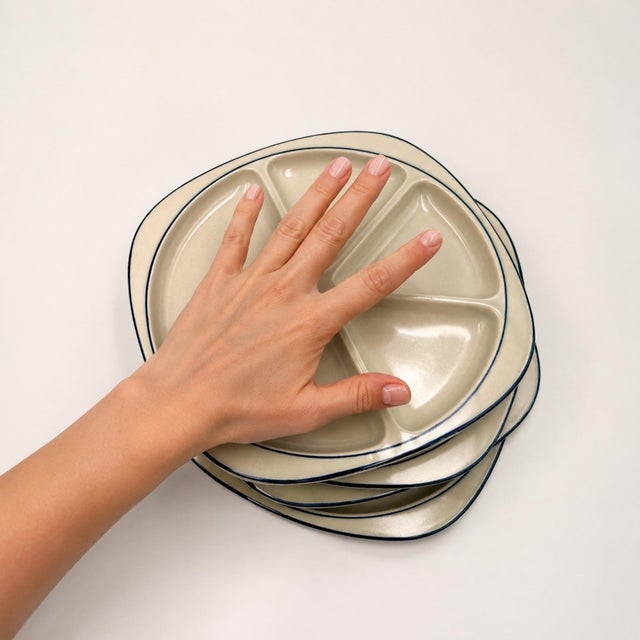 Rosenthal Compartment Plates from Rosenthal Studio-Linie, Germany, 1970s, Set of 4 For Sale - Image 4 of 13
