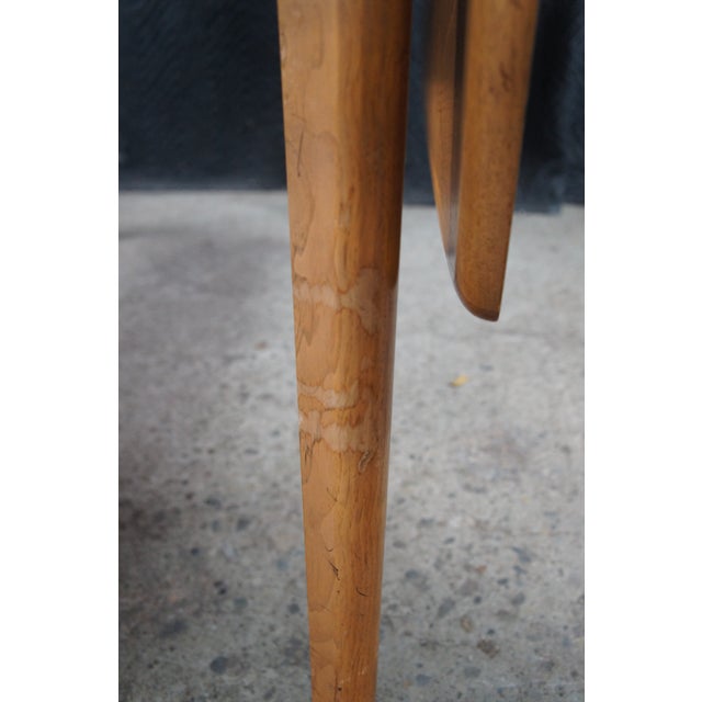Drexel Meridian Mid Century Modern Walnut Drop Leaf Extendable Dining Table 95" For Sale - Image 9 of 13