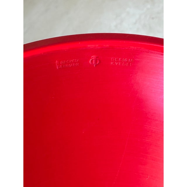 1960s Mid-Century Kristian Vedel for Torben Ørksov Danish Red Melamine Bowl For Sale - Image 5 of 6