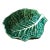 Mid 20th Century Secla Green Cabbageware Large Serving Dish For Sale