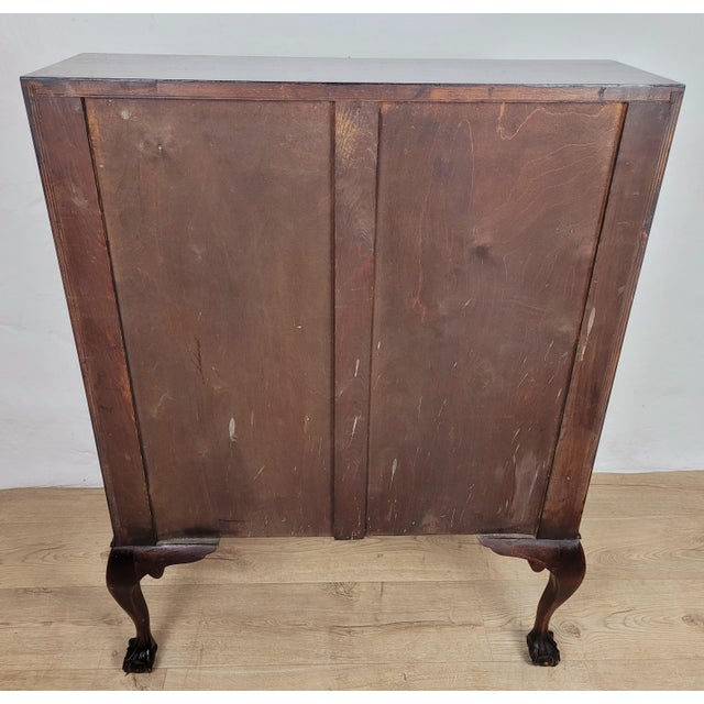 Edwardian Writing Bureau Desk with Claw and Ball Feet, 1910s For Sale - Image 18 of 18