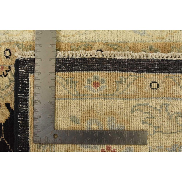 Ziegler Rug 5’1” X 6’4” Black Wool Traditional Hand-Knotted Oriental Carpet For Sale - Image 12 of 12