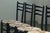 Mid-Century Modern Vintage Italian Papercord Black Dining Chairs with Woven Seat, 1950s, Set of 8 For Sale - Image 3 of 18