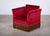 Danish Red Velvet Sofa and Lounge Chair Set, 1950s For Sale - Image 10 of 15