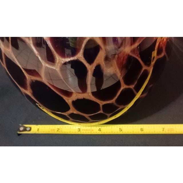 Blue Eros Raffael Signed Murano Art Glass Teardrop Sculpture – Blue and Tortoiseshell For Sale - Image 8 of 16