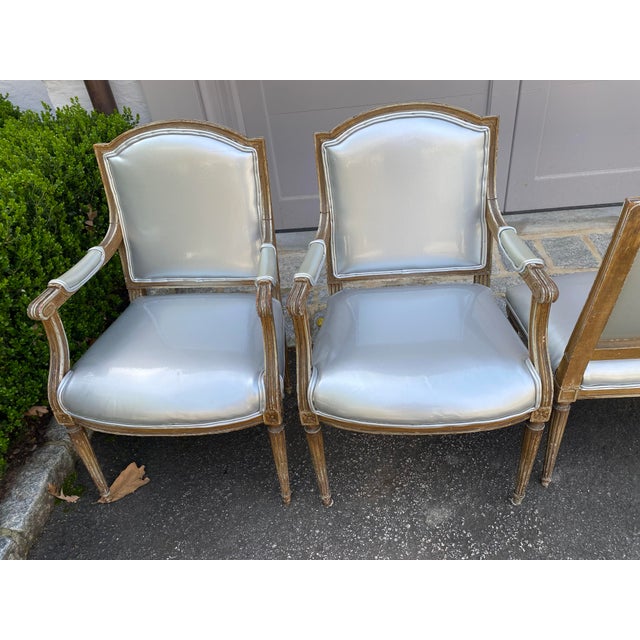 Late 19th Century Set of 6 Louis XVI Dining Chairs For Sale - Image 9 of 17