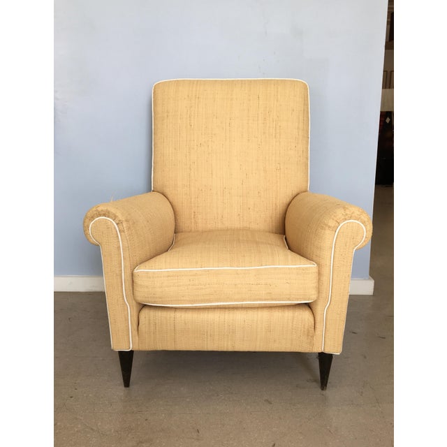 Vintage Mid Century Italian Raffia Armchairs- A Pair For Sale In Miami - Image 6 of 12