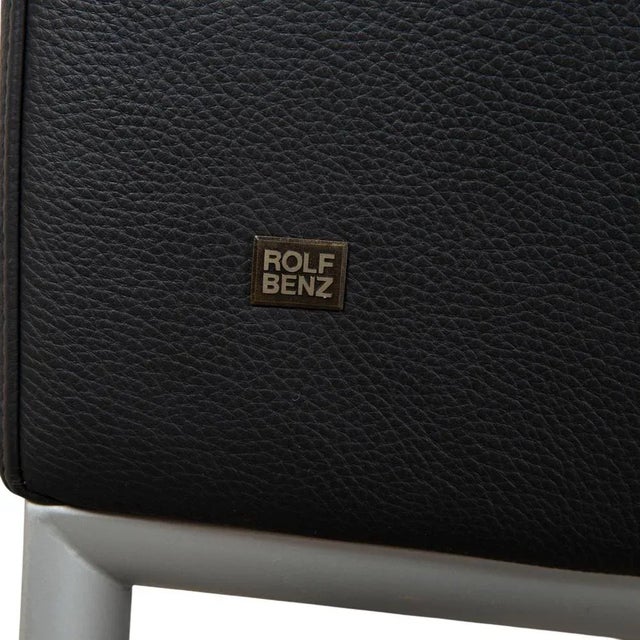 Black Leather 1200 Armchairs from Rolf Benz, Set of 2 For Sale - Image 11 of 16