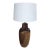1970s Lee Rosen for Design Technics Monumental Ceramic Table Lamp in Earth-Tone Glaze For Sale