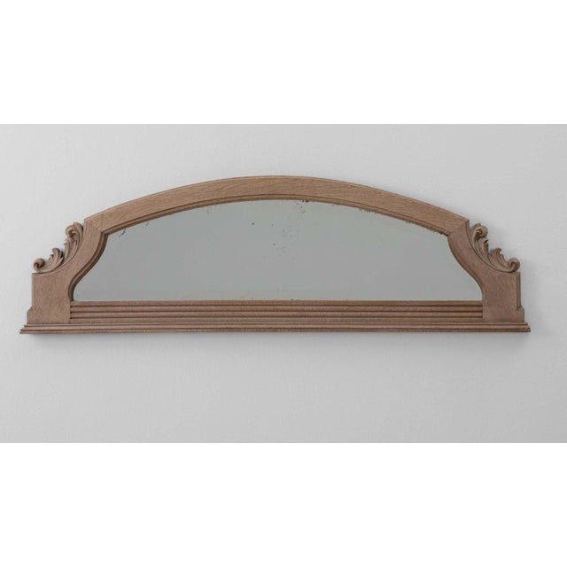 19th Century France Louis XVI Amber Wood Mirror For Sale - Image 4 of 6