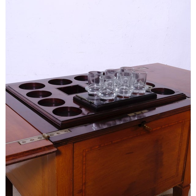 Wood Victorian English Liquor Cabinet from Hobbs and Co., 1900s For Sale - Image 7 of 18