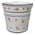 Late 20th Century Bucket Style Painted Floral Porcelain Alcobaça R.B. Portugal Indoor Planter For Sale