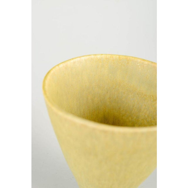 Scandinavian Studio Pottery Ceramic Vase attributed to Gustavsberg, 1960s. For Sale - Image 3 of 5