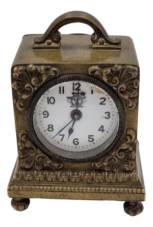 Early 20th Century Roman Bronze Clock