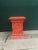Antique Red Wooden Stand For Sale - Image 11 of 11