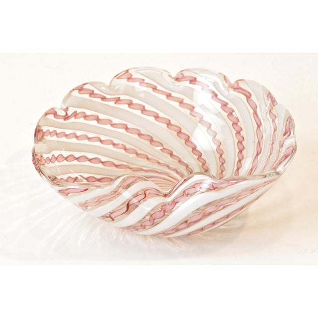 Zanfirico Bowl by Architecture Archimede Seguso for Seguso Vetri d'i Arte, Italy, 1940s For Sale - Image 12 of 12