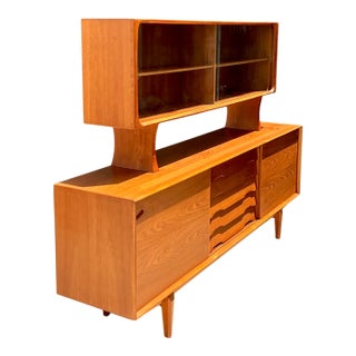 Vintage Drylund Danish Teak Hutch and Sideboard For Sale