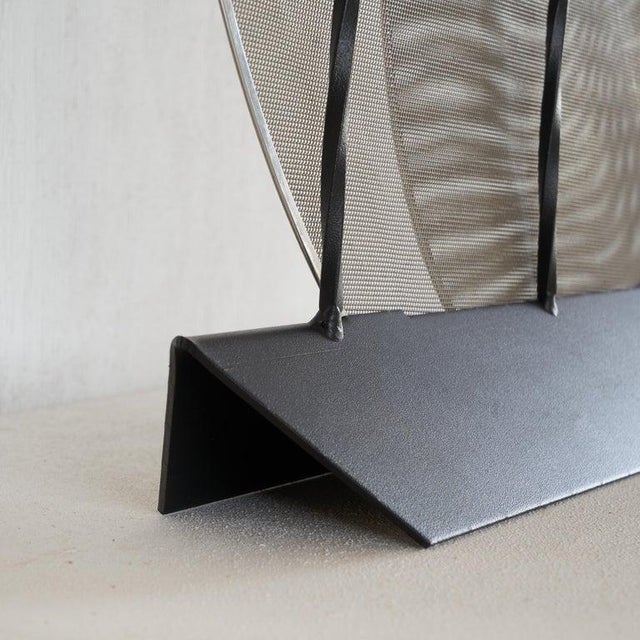 1980s Fire Screen by Riccardo Dalisi for Dimensione Fuoco, 1984 For Sale - Image 5 of 8