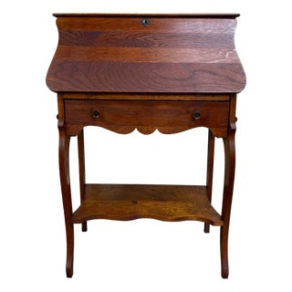 Antique French Louis XVI Style Secretary Desk Drop Front Desk For Sale