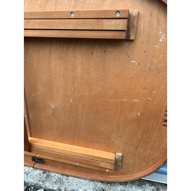 Vintage Danish Tile Top Teak Wood Dining Table in Mid Century Modern Design For Sale - Image 4 of 7
