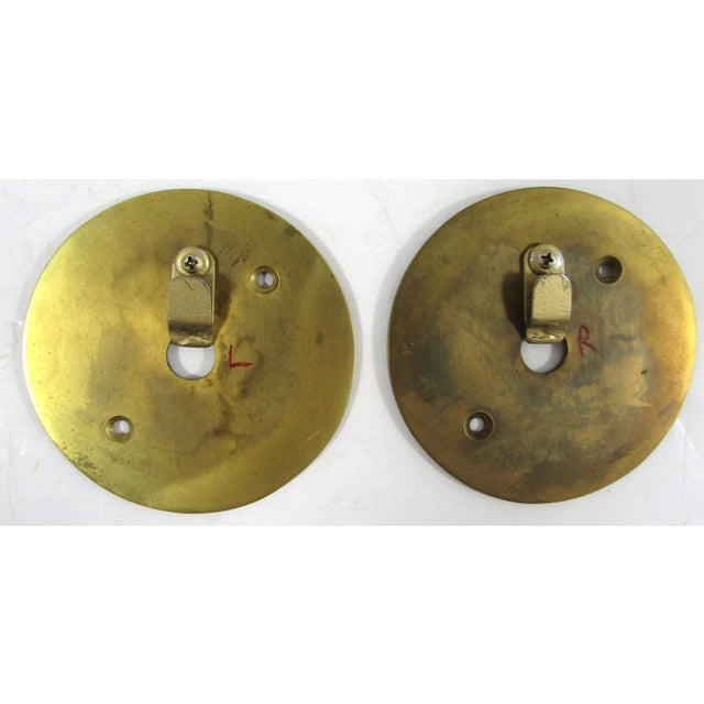 Pair French Empire Wall Sconces Bronze Arrow Medusa and Shades Late 19th Century For Sale - Image 15 of 18