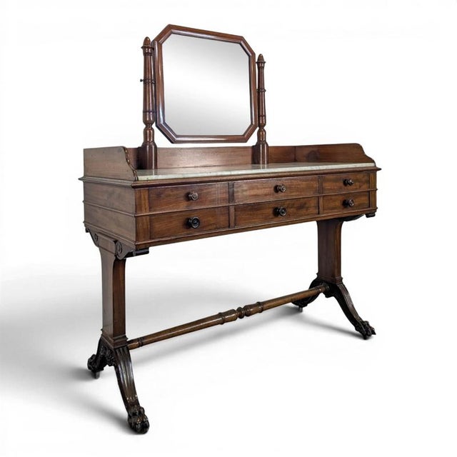 Louis Philippe Dressing Table in Mahogany For Sale - Image 12 of 12
