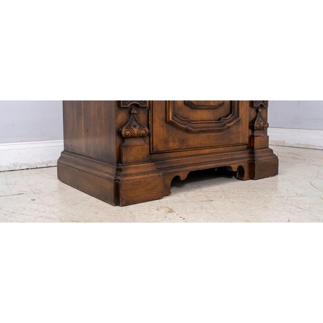 Brown John Widdicomb Continental Style Mesh Door Display Cabinet For Sale - Image 8 of 18