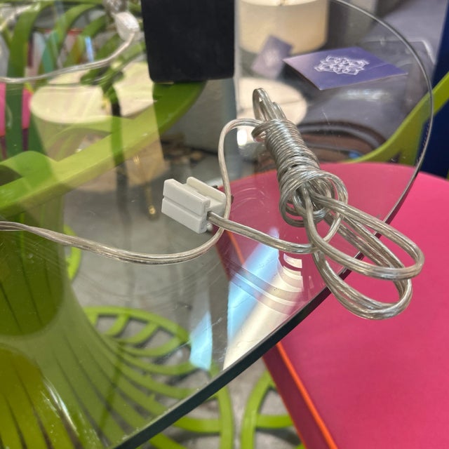 Metal Antique Lenox Pink and White Porcelain Ceramic Table Lamp Signed For Sale - Image 7 of 8