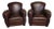 Set of Vintage Club Chairs in Leather For Sale