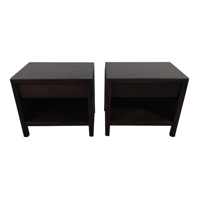1960s Widdicomb Mid-Century Modern Solid Wood Nightstands – Pair For Sale