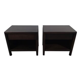 John Widdicomb Mid-Century Modern Solid Wood Nightstands – Pair For Sale