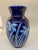 Schmitter Burger handmade vase studio pottery stoneware blue salt glaze vintage Betschdorf Westerwald style but French