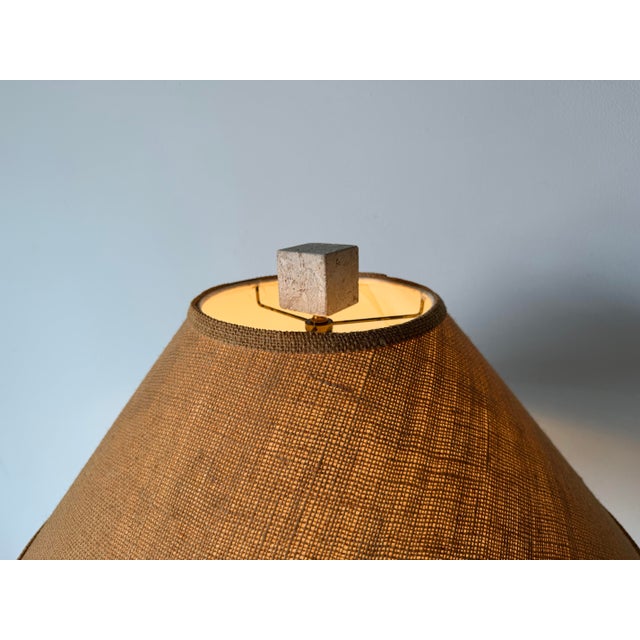 Textile Vintage Audoux Minet Style Coastal Organic Sculptural Rope Knot Floor Lamp For Sale - Image 7 of 17