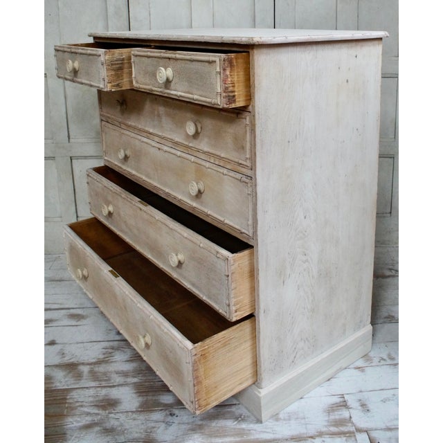 Bleached Ash Chest of Drawers from Howard & Sons., 1880 For Sale - Image 10 of 14