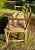 French Country Country French Bench Settee Canned Seats Vintage For Sale - Image 3 of 10
