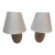 Ginger Jar Eggshell Ceramic Table Lamps, Pair For Sale