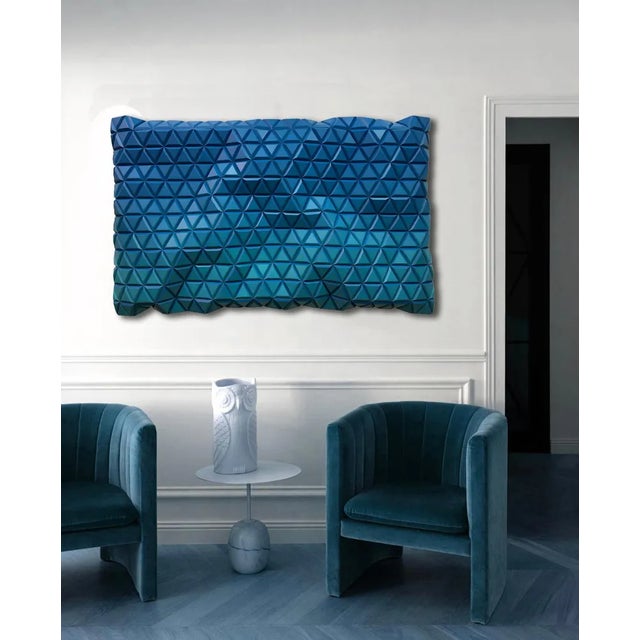 Hugo G. Urrutia, Blue Morpho, 2024, Wood Sculpture For Sale - Image 6 of 7