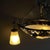 Black Art Deco Wrought Iron Ceiling Lamp from Muller Freres, Luneville, 1930s For Sale - Image 8 of 14