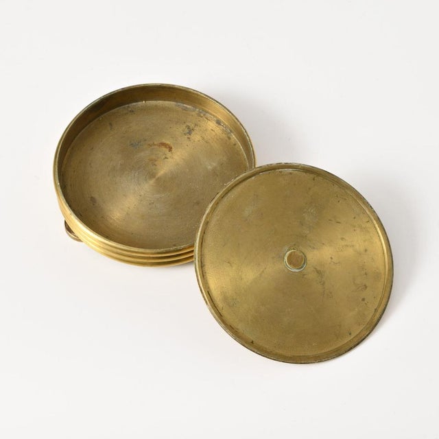 Gold German Art Deco Brass Box, 1930s For Sale - Image 8 of 11