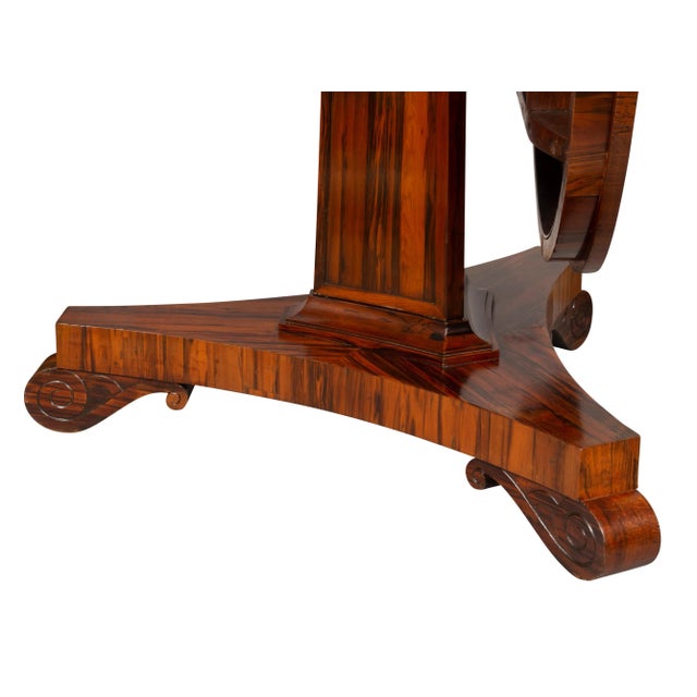 Traditional Regency Goncalo Alves Center Table For Sale - Image 3 of 12