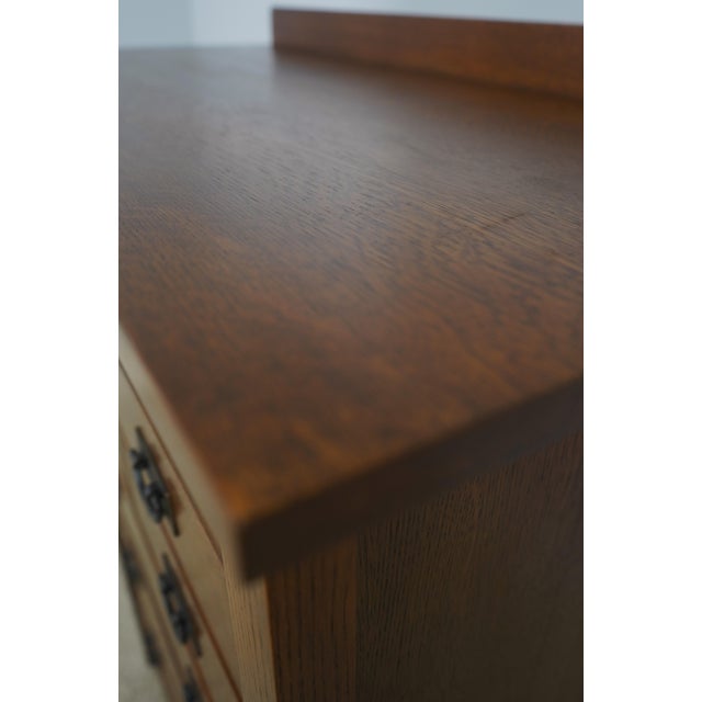 Brown Stickley Mission Oak 8 Drawer High Chest For Sale - Image 8 of 16