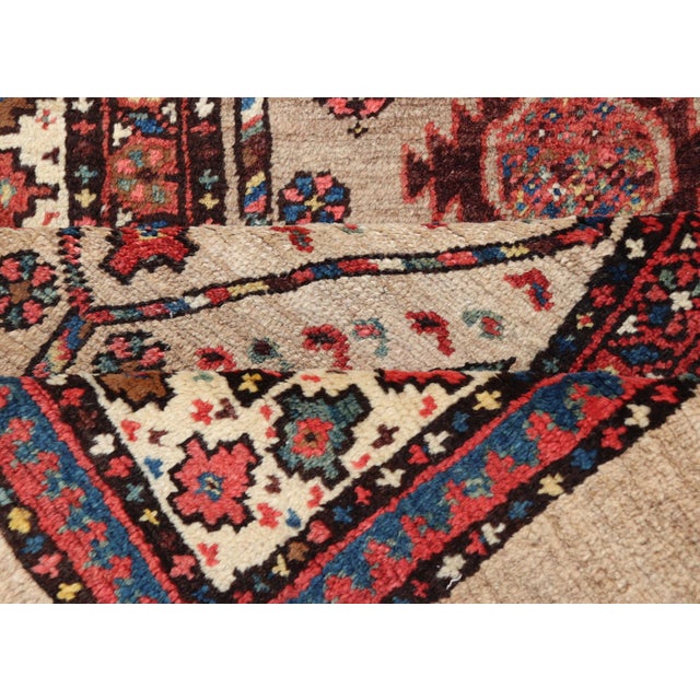 Tribal Persian Hand Knotted Antique Serab Long Runner in Tribal Design 3'7 X 14 For Sale - Image 10 of 11