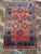 Persian Antique C. 1939 Caucasian Kazak Rusty Watermelon, Glacier Blue Rug 4.2 x 6.6 For Sale - Image 3 of 9