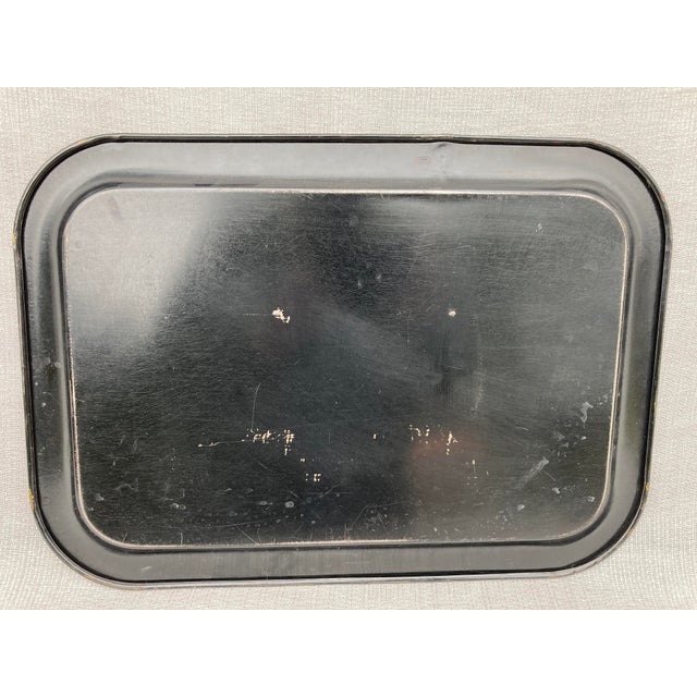 Antique Tole Painted Tray For Sale - Image 9 of 10