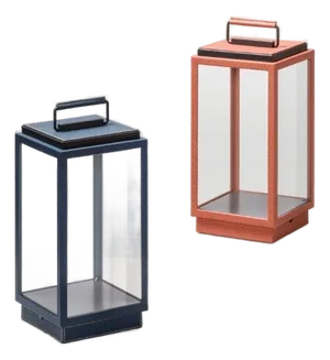 Contemporary Tekna Blakes Table Lamp in Bronze With Mango Laquer - a Pair
