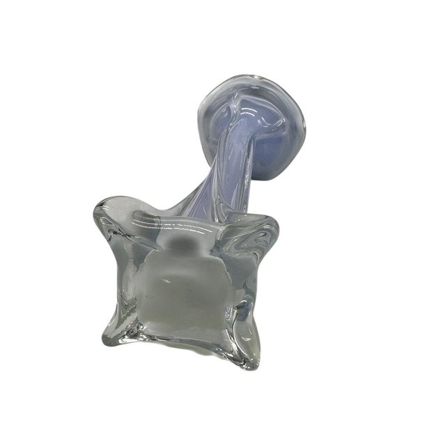 Blue and Green Murano Glass Flower Vase, Italy, 1960s For Sale - Image 6 of 7